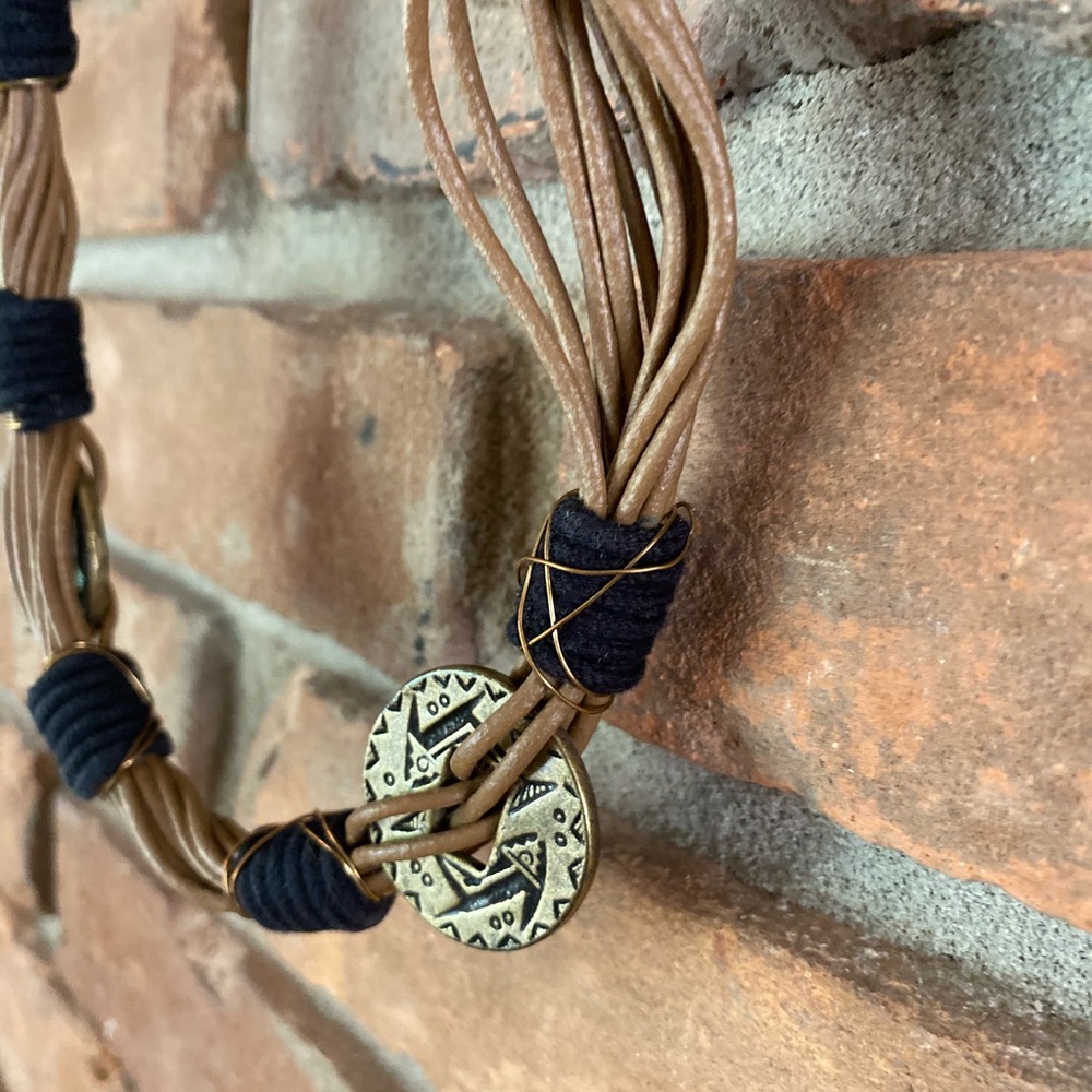 Boho rope belt with hook clasp